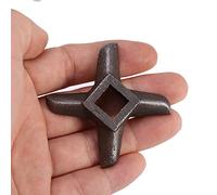 Phefop Lama per Tritacarne, Lama per Tritacarne in Acciaio Inossidabile per Smerigliatrici n. 5, Design Affilato a Forma di Croce per Macinare e Tritare Rapidamente la Carne (Taglia 10 (ID 19,8