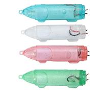 Phefop Luci per Esca da Pesca a LED da 4 Pezzi, Mini Luci per Esca Subacquea Lampade Attrattori a Prova di Acqua con Batteria Incorporata per Pesci d'Acqua Dolce d'Acqua Salata