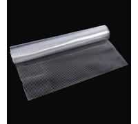 Phefop Massicatore di Fodera del Cassetto a Prova di Acqua, Tavolo da Tavolo da Ripiana Non Slip Eva Tappetino Trasparente Comodo per Casa, Cucina, Ufficio, Hotel e Auto (Modello a costola 120 * 30)