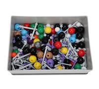 Phefop Materiale Scolastico, Kit di Struttura Inorganica, Set di Modelli Molecolari in Plastica con 267 Pezzi per Studenti e Insegnanti di Chimica