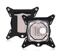 Phefop Mini Mini Waterbock CPU di Kit di Raffreddamento a Base Nera da 0,3 Mm, Blocco di Raffreddamento CPU Acrilico, Installazione Semplice per i Costruttori di PC