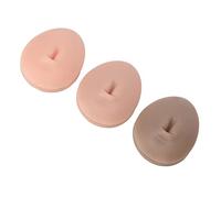 Phefop Modello di Bottoni Dell'ombelico in Silicone 3D Riutilizzabile per il Piercing Alla Pancia, L'insegnamento Dell'agopuntura, il Modello di Pratica 3pc per L'ombelico Medico di Colore della