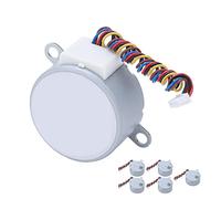 Phefop Motore Passo Passo DC 12V 5 Pezzi, Coppia 80N·m Bobina Rame Acciaio Ad Alta Resistenza per Ventilatore Condizionatore Telecamera Sorveglianza Water Elettrico