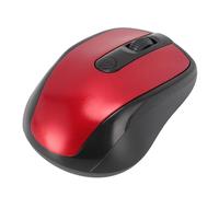 Phefop Mouse per Laptop Ergonomico, Mouse Ottico Wireless da 2,4 GHz, per Computer in ABS con Portata di 10 M 3 Milioni di per Notebook PC Laptop Ufficio Viaggi Uso Domestico (rosso)
