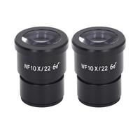 Phefop Oculari per Microscopio Larghi 2 Pezzi, Oculari Biologici Ottici 10X da 22 Mm Adattatori per Lenti per Microscopio Trasparenti per Cannocchiale Binoculare Trioculare Lab 30 Mm