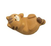 Phefop Ornamento per Gatti, Scultura con Supporto per Telefono da Scrivania per Gatti Carini, Statuetta di in Resina Sintetica, Decorazione Leggera per per il Giardino di Casa e Ufficio (Ocelot)