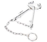 Phefop Pinze a Naso per Mucca, Strumento per Lo Svezzamento in Acciaio Inossidabile con Catena per la Mungitura del Bovino, Sicuro e Facile da Usare per Gli Allevatori di Bestiame