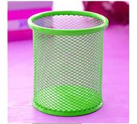Phefop Porta della Penna a Maglie, Rack di Archiviazione Desktop per Penne - Organizzatore in Metallo Elegante e Resistente, Progettato Elegantemente per la Scrittura e gli (GREEN)