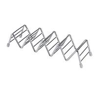 Phefop Porta Taco in Acciaio Inossidabile a Forma di Onda, Supporto Multiuso per Taco con Facile Pulizia per Casa e Ristoranti (4-5 griglie)