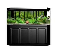 Phefop Poster Adesivo in PVC con Sfondo di Foresta Subacquea, Materiale PVC Impermeabile, Facile da Applicare, Decorazione per Acquario di Varie Dimensioni (61 * 30CM)