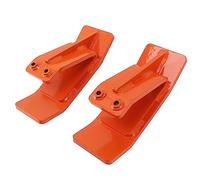 Phefop Protezione per Benna per Trattore, Protezione per Bordi da Sci in Acciaio Resistente con Doppi Dadi di Bloccaggio e Maniglia a L, per la Rimozione delle Foglie di e lo