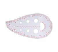 Phefop Righello Curvo Multifunzionale Patchwork Semicerchio per Cucire | Ecologico Leggero Flessibile, per Disegno Taglio Quilting, Curve Accurate Creazione di Modelli, per Designer
