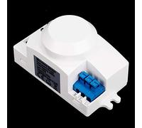 Phefop Sensore di Movimento a Microonde a 360° Interruttore Sensore a Microonde, da 220 a 240 V di Movimento a Microonde a 360° Interruttore di della Luce per Armadi Scantinati Lavanderie Garage