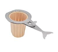 Phefop Set di Filtri da caffè Portatili con Supporto in Acciaio Inossidabile, Include 40 Bicchieri di Carta Filtrante Usa e Getta, Spazzola per la Pulizia e Cucchiaio per Versare in