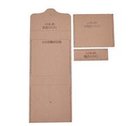 Phefop Set di Modelli per Portamonete in Acrilico, Stencil per Portafoglio Trasparente, Modello per Portamonete Fai da Te per Appassionati di Artigianato e Produttori di Borse a Mano