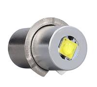 Phefop Sostituzione della Lampadina a LED per Torce, Lampadina di Aggiornamento DC 4.5V 3W per 3-6 C e D, Luce Bianca Brillante, Lunga Vita, Materiale in Lega di Alluminio