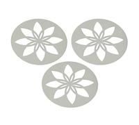 Phefop Sottobicchieri in Metallo, Sottobicchieri per Bevande a Forma di Fiore in Ferro, Resistenti Al Calore per Uso Domestico e in Ufficio