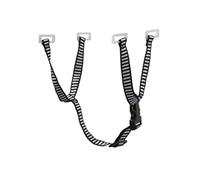 Phefop Sottogola per Elmetto Protettivo, Cinturino per Elmetto di Sicurezza Universale a Forma di Y con 4 Punti Fissi, Espandibile Fino a 28 Cm/11 Pollici, Colore Bianco e Nero,