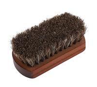 Phefop Spazzola per Scarpe Lucidanti in Crine di Cavallo, Spazzola per Stivali con Base in Legno, Crine di Cavallo Morbido, Strumento per Rimuovere lo Sporco Dalla Polvere per