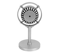 Phefop Supporto per Microfono retrò, Microfono in Plastica Stile Vintage con Base, Modello in Oro Leggero da 1,8 Once per la Fotografia, Feste Sul Palco, Karaoke, Decorazioni per Giochi di Finzione