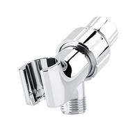 Phefop Supporto per Soffione Doccia Deviatore Placcatura Cromata Staffa Montata su Braccio a 3 Vie Accessori da Bagno con Supporto per Doccetta per Soffione a Spruzzo Portatile e Fisso