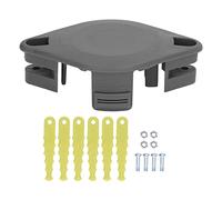 Phefop Tagliabordi Testina Sostitutiva a Doppia Lama Facile da Installare per Il Controllo delle Erbacce in Alluminio ABS Durevole