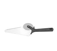 Phefop Tagliapizza a Rotella, Paletta per Pizza in Acciaio Inox for e | Professionale e Versatile, Impugnatura Antiscivolo, Lama Affilata, Foro, Anti-calore, per Pizza, Torte, Pane, Pasta