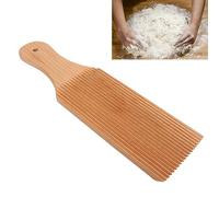 Phefop Tagliere per Gnocchi in Faggio, Strumento da Leggero, Macchina per Pasta con Stelo per Impastare, Strumento Manuale per la Fatta in Casa, Gadget da per Pasta Al Burro
