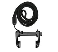 Phefop Tappo Nasale da Sub con Cordino, Regolabile, in Lega di Alluminio, Antiscivolo e Antiruggine, Ideale per Apnea, Snorkeling e Nuoto in Piscina. Adatto a Tutti Gli Adulti. (Black)