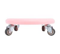 Phefop Tavola per Esercizi Addominali, Attrezzatura per Allenamento con Ruota Girevole a 360 Gradi per Palestra di Casa, con 4 Rulli e Cuscinetti Silenziosi, Carico Massimo 150 Kg (PINK)