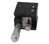 Phefop Tavolino Lineare Manuale, Tavola Scorrevole per Attuatori di Movimento Lineare con Scala da 0,01 Mm, Cuscinetto a Rulli Incrociati in Lega di Alluminio per Allineamento Ottico, Posizionamento