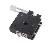 Phefop Tavolino Lineare SEMX80 AS, Tavola Scorrevole Manuale in Lega di Alluminio con Rulli Incrociati, Lavorazione per Apparecchiature Meccaniche di Ispezione di Laboratorio