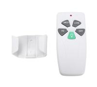 Phefop Telecomando Sostitutivo per Ventilatore da Soffitto, Telecomando in ABS, con Supporto per Montaggio a Parete, 303, 9 MHz, Dimmer a 3 velocità, per Modelli di Ventilatori Allen Roth Harbour