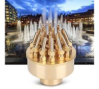 Phefop Testa di Spruzzo a Grappolo Regolabile per Fontana con Ugello per Spruzzatore d'Acqua per Stagno da 1,5 Pollici DN40 in Ottone per la Decorazione del Giardino e della Piscina
