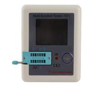 Phefop Tester per Transistor, Display TFT da 1,8 Pollici, per Condensatore, | Batteria Al Litio Ricaricabile, Guscio in Plastica Tecnica, Supporta il Rilevamento di NPN PNP IGBT JFET Triac
