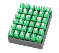 Phefop Timbri in Argilla per Ceramica, 36 Pezzi, Lettere Minuscole e Sigilli con Simboli per la Realizzazione Artigianale, con Materiale Resistente All'usura per Impressioni Chiare su