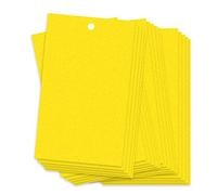 Phefop Trappole Adesive Bifacciali, Colla Forte a Lungo Termine, Comode e Durevoli, Controllano Afidi, Tripidi, Adatte per Coltivazioni di tè, Frutteti, Serre, Campi di Ortaggi, (giallo-20X25 cm)
