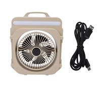 Phefop Ventilatore da Campeggio con Luce LED Ventilatore da Tavolo Ricaricabile 4000mAh 5W con 90 Testa Rotante Circolatore d'aria Silenzioso a 3 velocità per Uso Tenda Barbecue da Viaggio Pesca