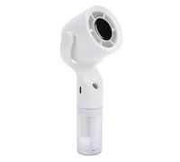 Phefop Ventilatore Portatile a Mano con Spruzzo Fine e 3 velocità, Ricaricabile Via USB con Batteria da 500mAh, Ugello Nebulizzatore Verso L’alto e Testa Orientabile per Rinfrescarsi