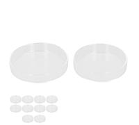 Phefop Vetrerie Petri 63mm Borosilicato Resistente Agli Acidi | Piastre da Laboratorio Biochimico con Coperchi, Resistenti a Calore e Sostanze Chimiche, Set da 10, per Progetti Scolastici