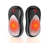 PHEJIE Scaldamani Elettrico, 2 Pack Scaldamani Ricaricabile Portatile, 3 Livelli di Temperatura da 40-55°C,6000mAh Unisex per Interni Esterni Golf Campeggio Regali Invernali