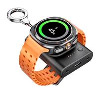 Phelinta Caricatore per Galaxy Watch 8, 1800 mAh Caricatore Portatile per Samsung Galaxy Watch 8/8 Classic/Ultra (2025) /7/Ultra/6/6 Classic/5 Pro/5/4/3/Active 2
