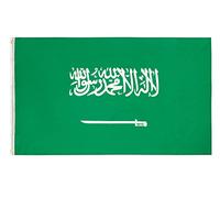 PHENO FLAGS Bandiera Arabia Saudita 90x150cm - saudita - resistente alle intemperie con occhielli in ottone - 100% poliestere - cuciture doppie robuste e colori vivaci - per gli amanti delle bandiere