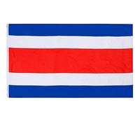 PHENO FLAGS Bandiera Costa Rica 90x150cm - costaricana - resistente alle intemperie con occhielli in ottone - 100% poliestere - cuciture doppie robuste e colori vivaci - per gli amanti delle bandiere