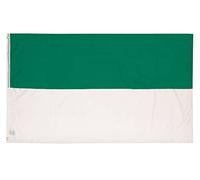 PHENO FLAGS Bandiera del Sagittario, 90 x 150 cm, con occhielli in ottone, resistente alle intemperie, per asta, 100% poliestere, bandiera bianca e verde