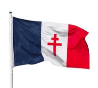 PHENO FLAGS Bandiera della resistenza francese 1940-1944 - 90x150 cm - resistente alle intemperie e antistrappo - simbolo della resistenza francese nella seconda guerra mondiale