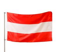 PHENO FLAGS Bandiera Premium Austria 90x150 cm - estremamente resistente alle intemperie con occhielli in metallo e tecnologia di sigillatura speciale - orlata doppia - colori brillanti e vivaci