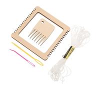 PHENOFICE 1 Set di Piccoli Strumenti per Tessitura A Telaio in Legno Kit per Tessitori Principianti E Artigiani Adatto per Realizzare Maglioni Sciarpe E Decorazioni da Parete