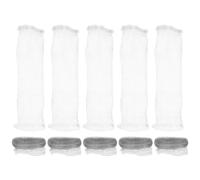 PHENOFICE 10 pezzi Filtro Antipelucchi in Acciaio 304 Sacchetti Rete per Scarico Facile Installazione con Fascette Compatibile con Vari Modelli Accessorio Versatile per Pulizia Efficiente