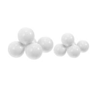 PHENOFICE 10 Pezzi Palline da Roulette in Acrilico Bianche Resistenti a Deformazioni e Rotture per Accessori Ruota Roulette Gioco da Tavolo e Festa